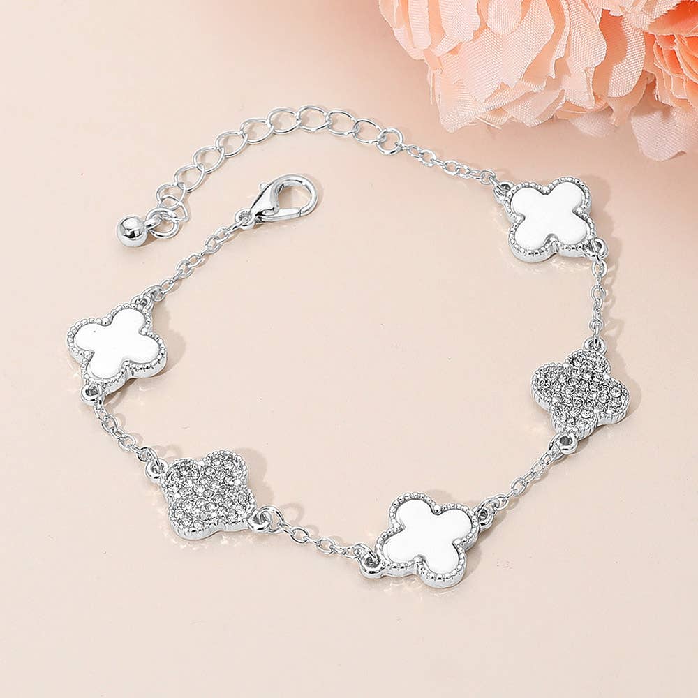 Gold Dipped Clover Bracelet