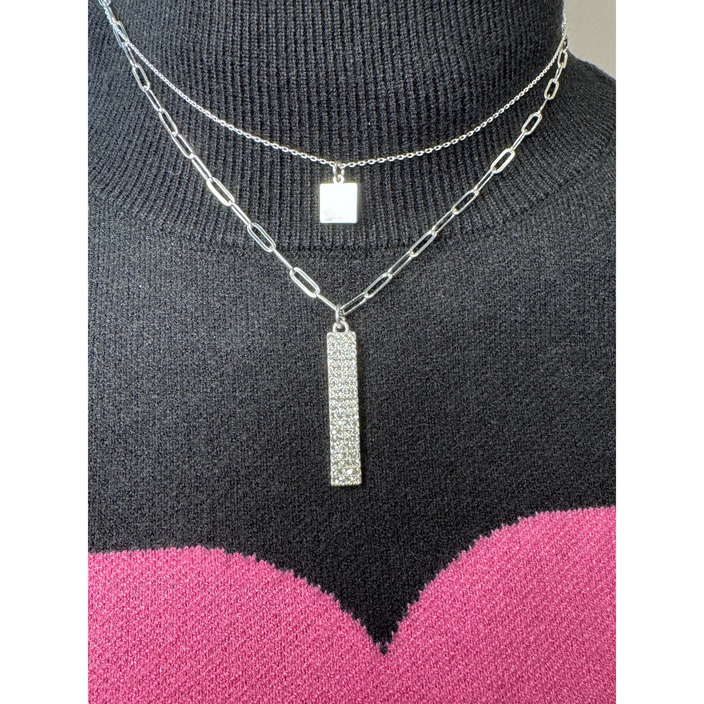 Double bar necklace