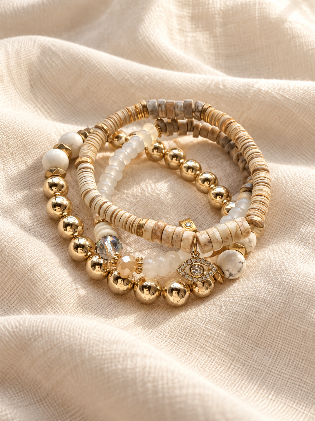 Beaded Bracelet Stack
