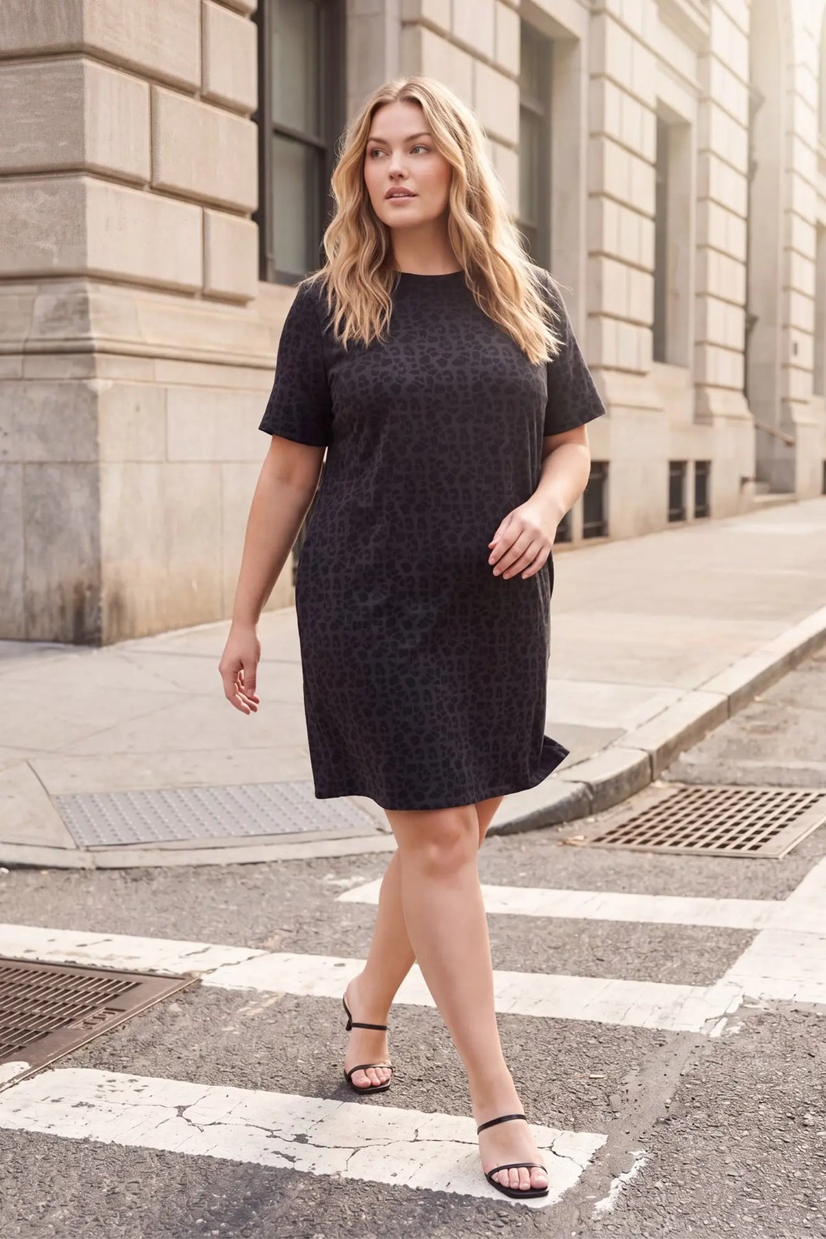Midnight Leopard Dress