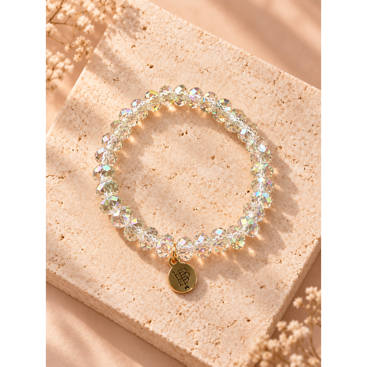 Stacker Stretch Bracelet - Multicolored Iridescent