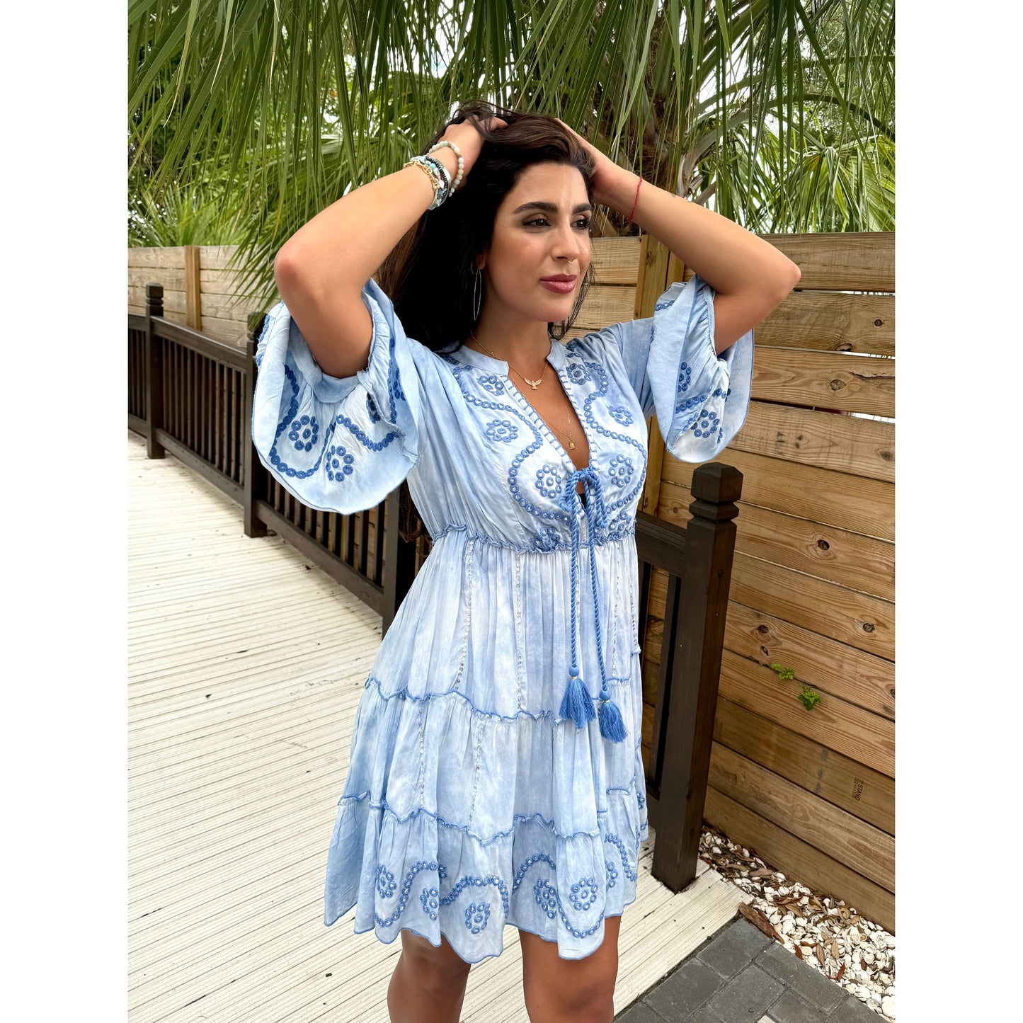 Mediterranean Breezes boho dress