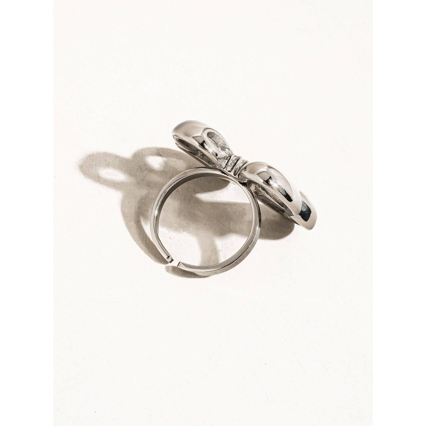 Ronda Silver Bow Adjustable Ring