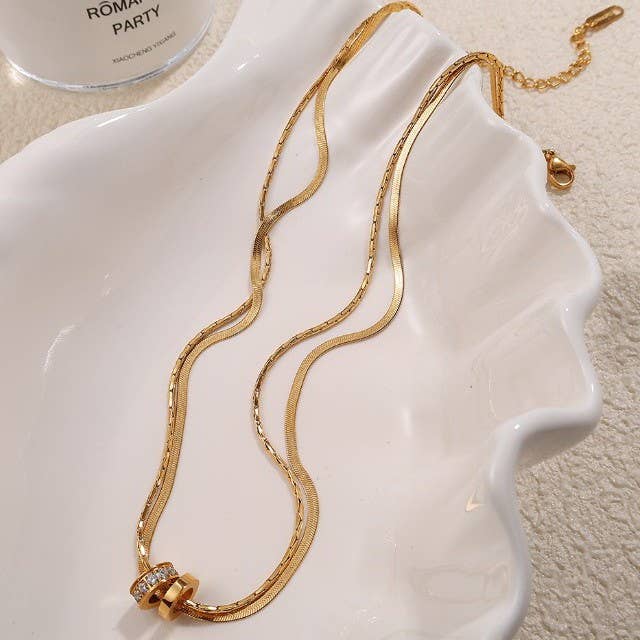 TARNISH FREE LAYERED NECKLACE