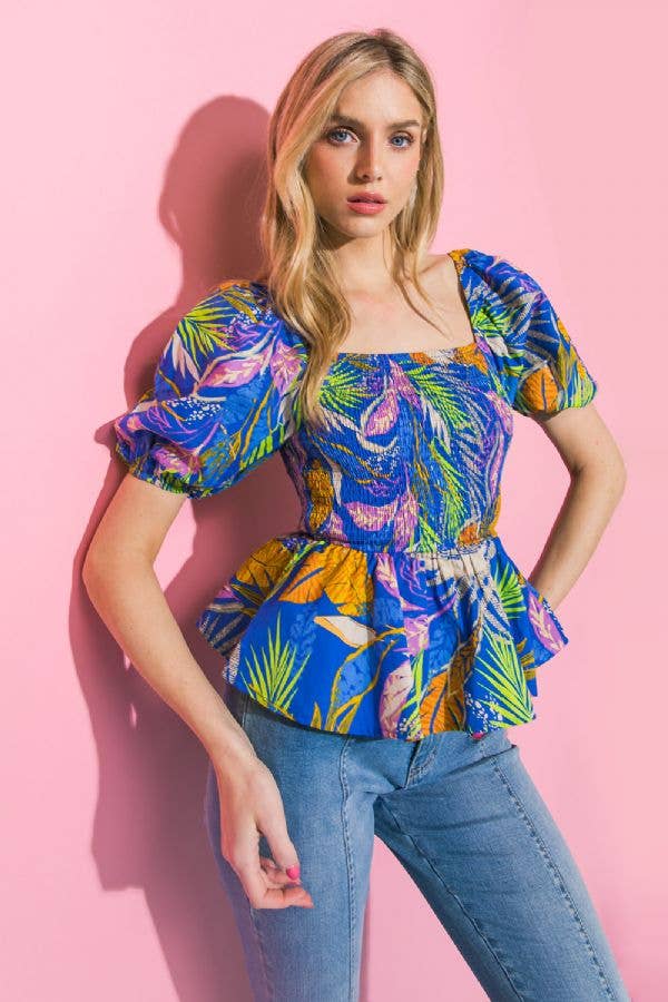 Isla Aura Smocked Blouse