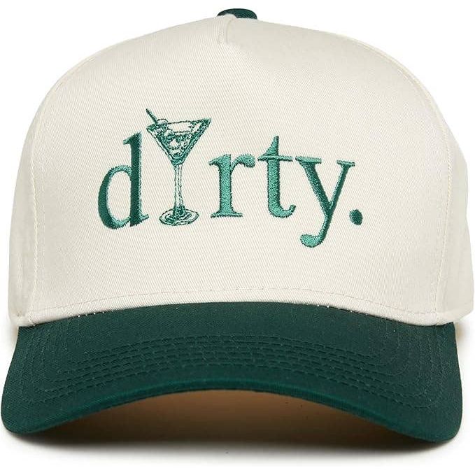 2-Tone Embroidered Cap - Dirty (Martini) - Green/Beige