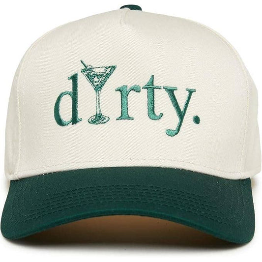 2-Tone Embroidered Cap - Dirty (Martini) - Green/Beige