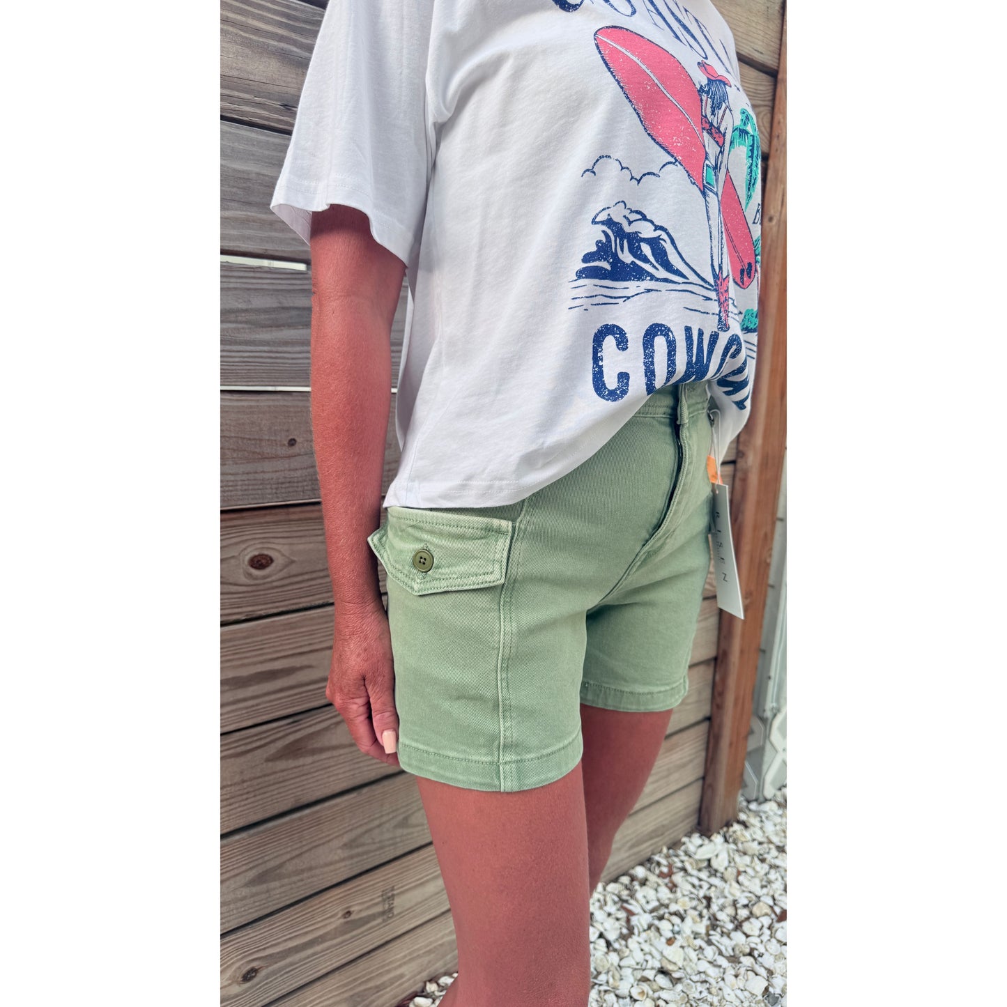 RISEN Olive Daze Cargo Shorts