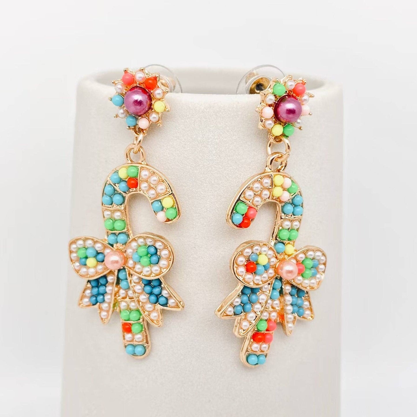 Christmas Jewelry Colorful Bow