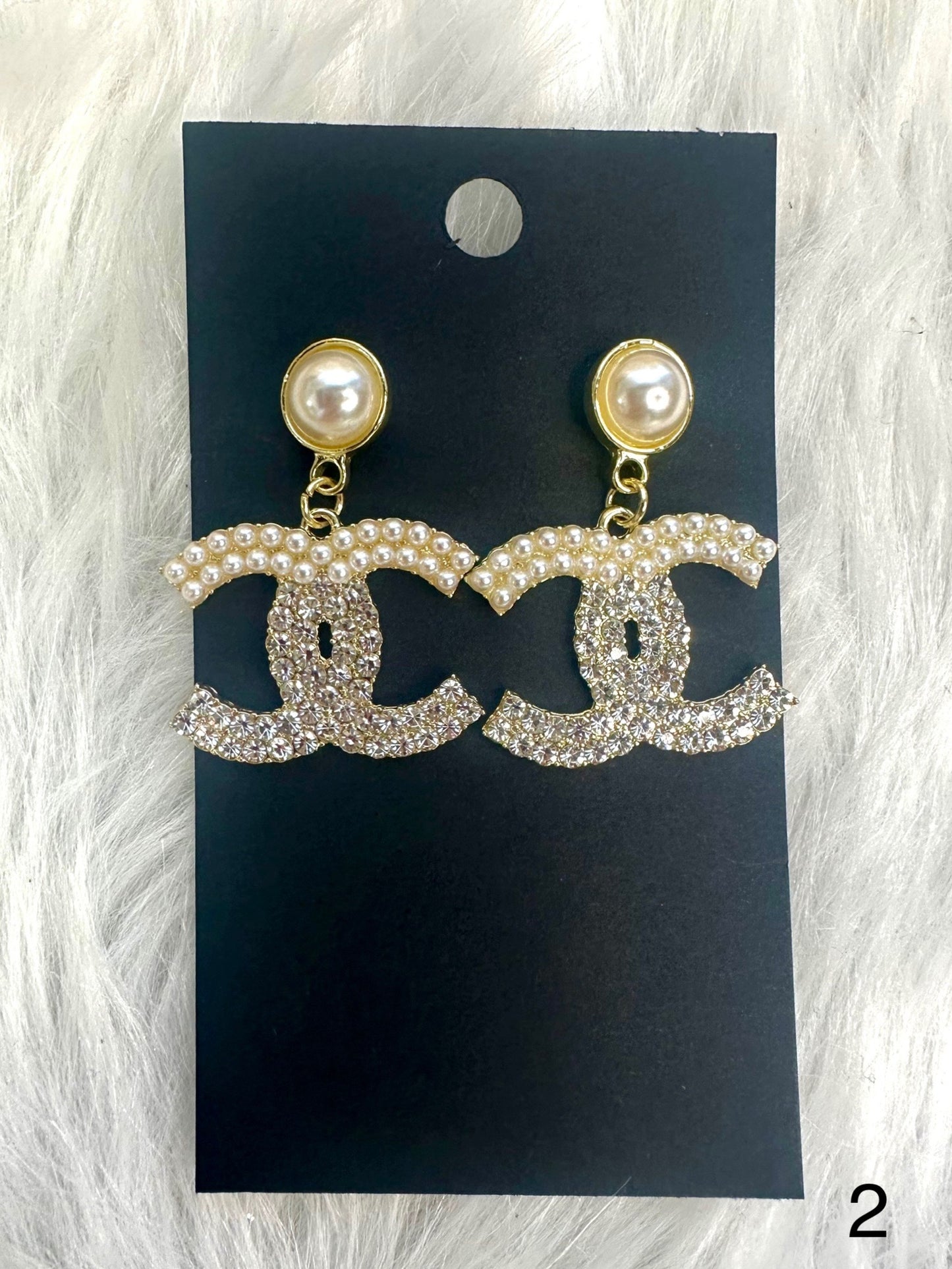 Pearlin luxe earrings designer inspired