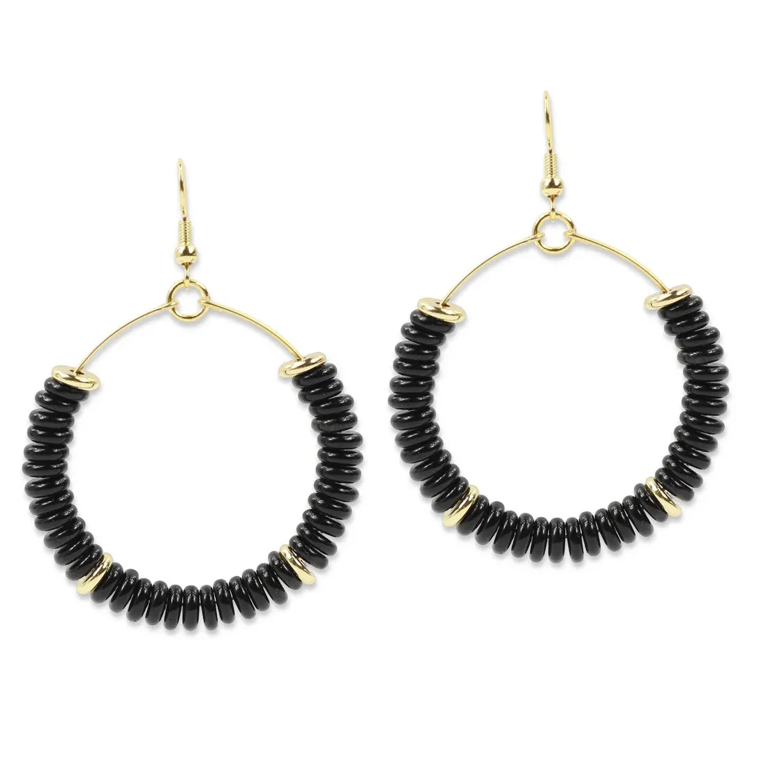 The Chloe Earring - Black Slice