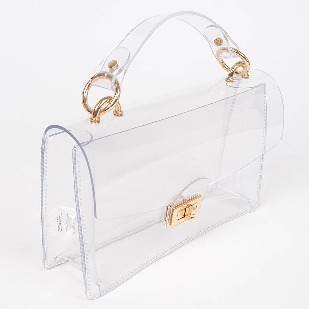 Clear Studded Purse
