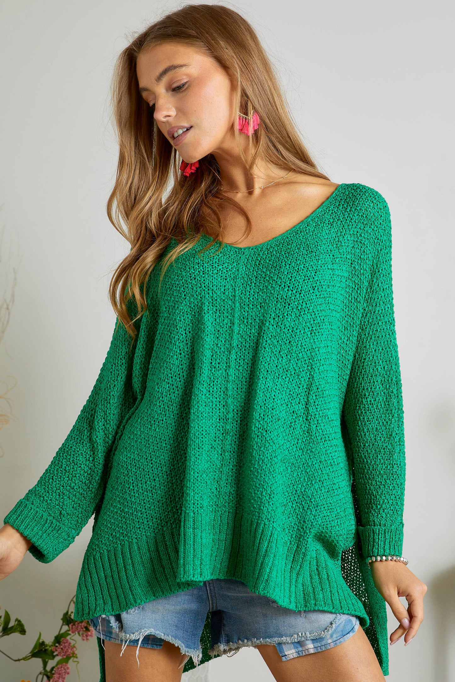 Loose Fit Sweater Top