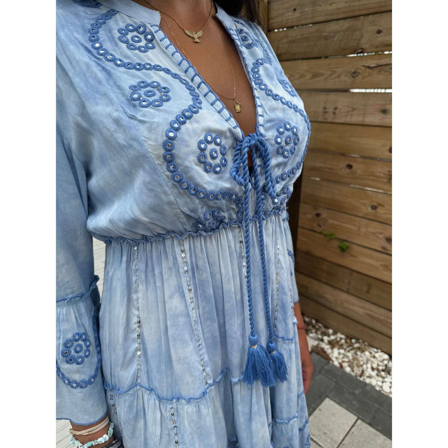 Mediterranean Breezes boho dress