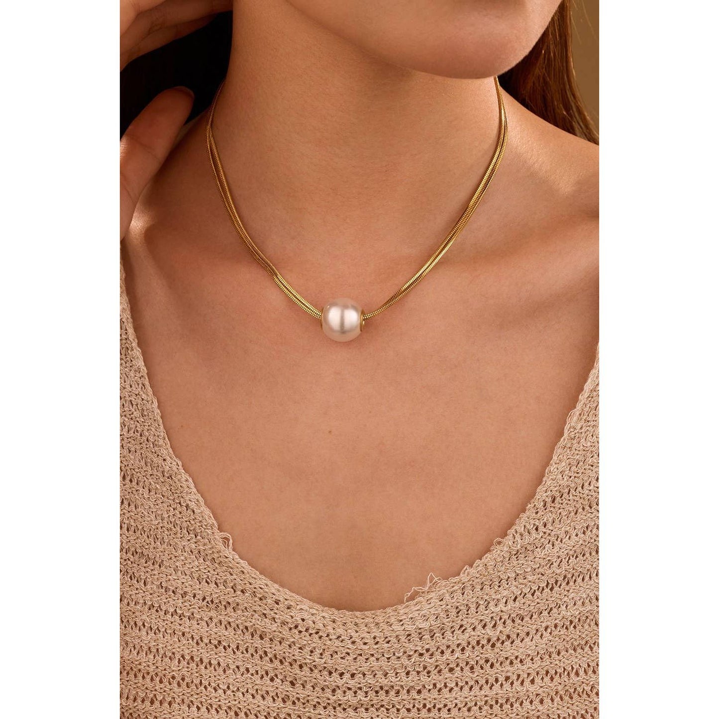 NON-TARNISH PEARL NECKLACE