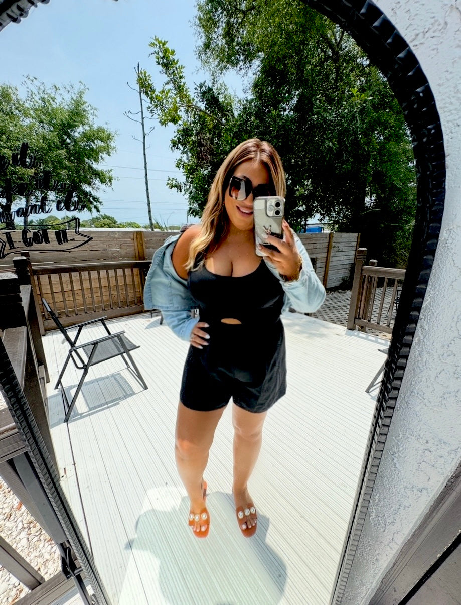 Peek-a-boo Athletic Romper