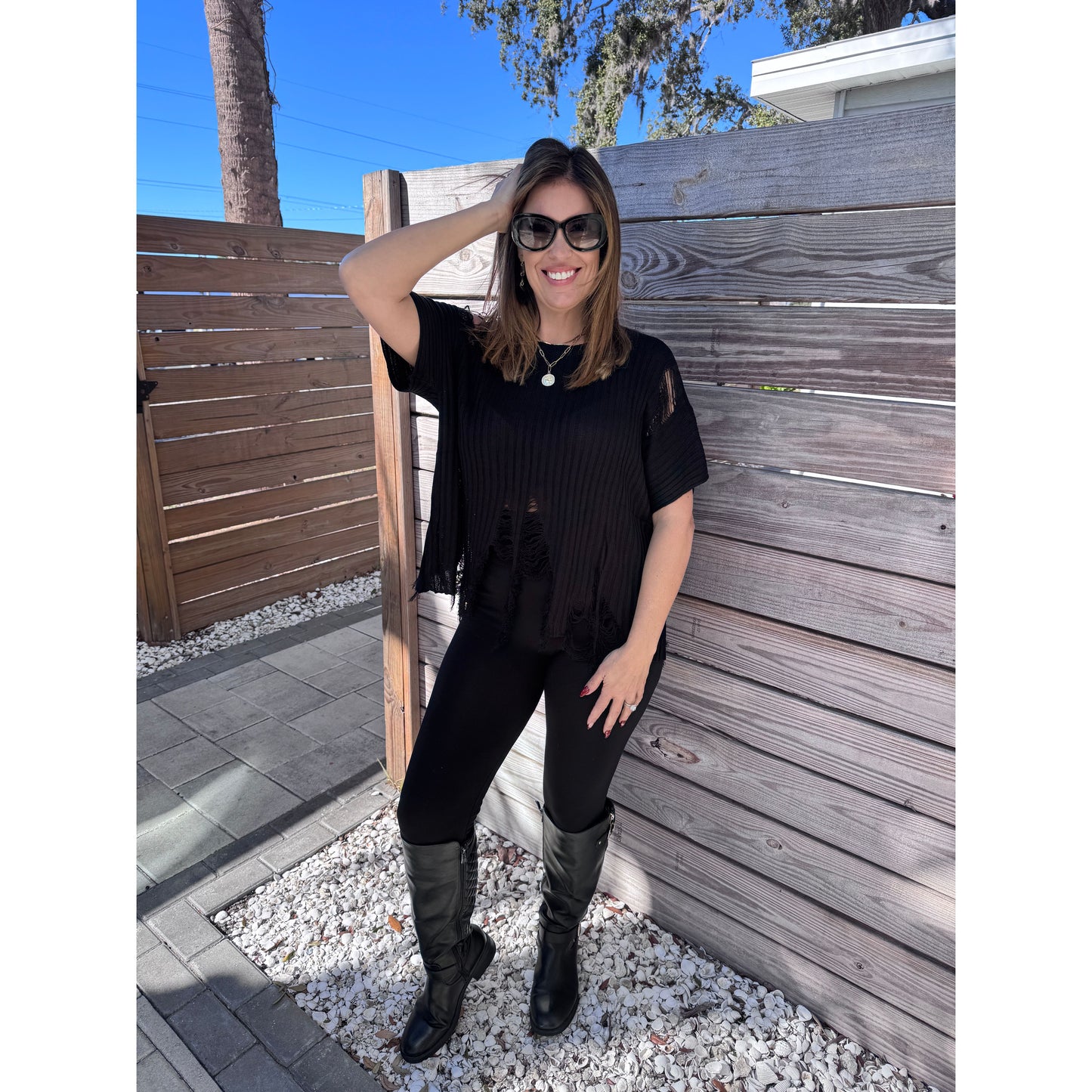 Urban Edge Knit Top