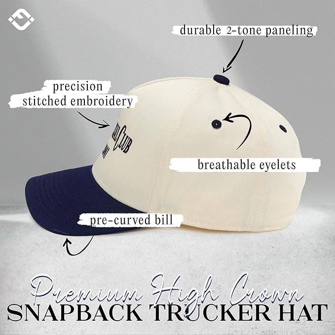 Two Tone Cap - Anti Social Club (Navy/Beige)