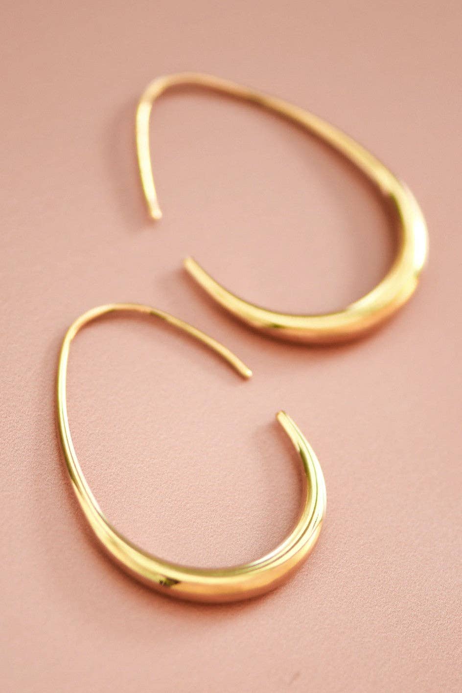 18K Gold Plated Waterproof Stainless Steel Hoop Earring