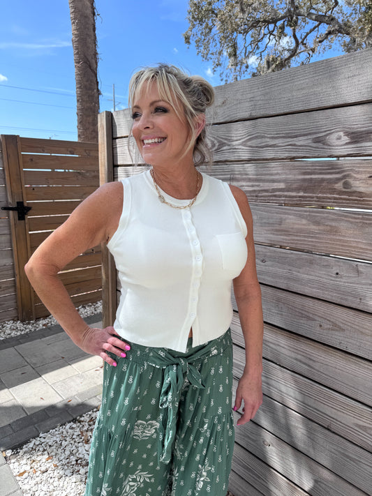 Fresh start sweater tank