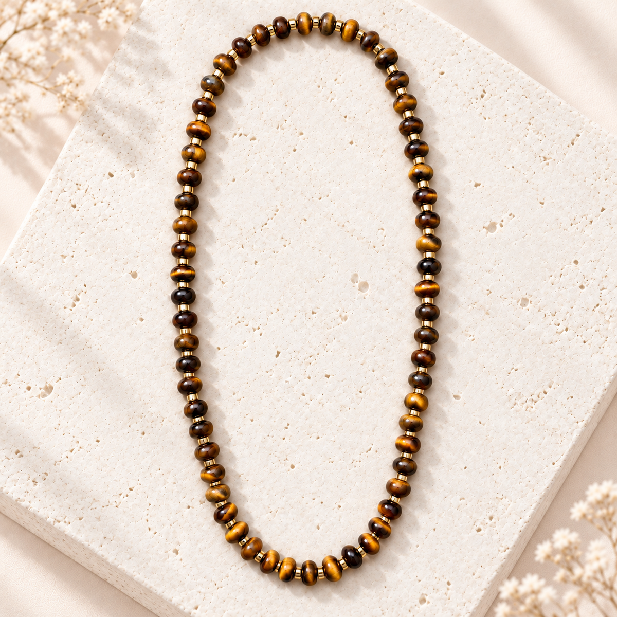 Tigers Eye Beaded Necklace