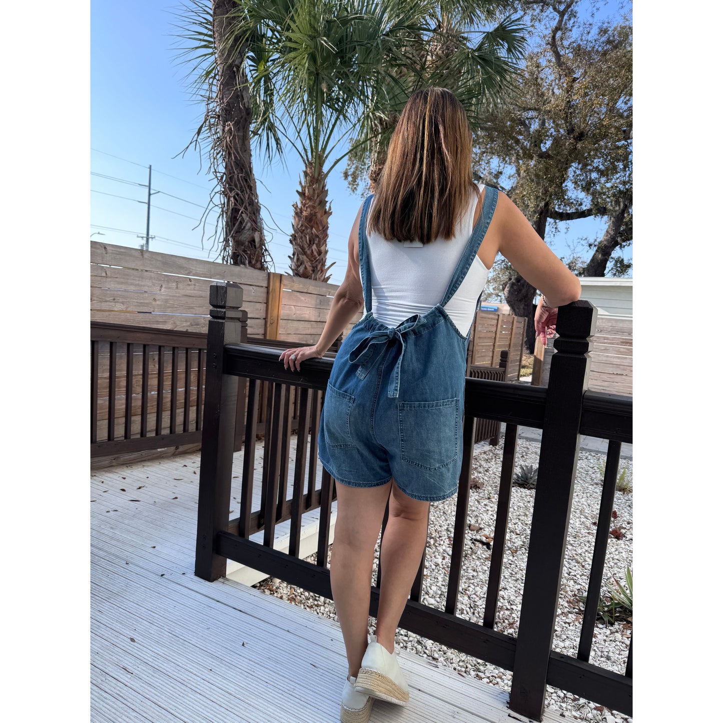 It’s a beautiful day denim Romper