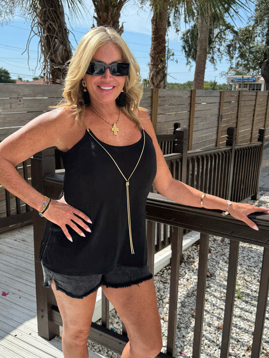 Golden Moments Gold Necklace Cami top