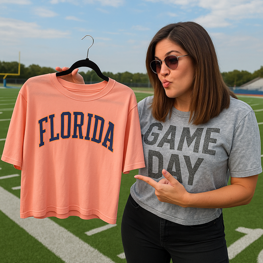 FLORIDA GRAPHIC LONG CROP TOP