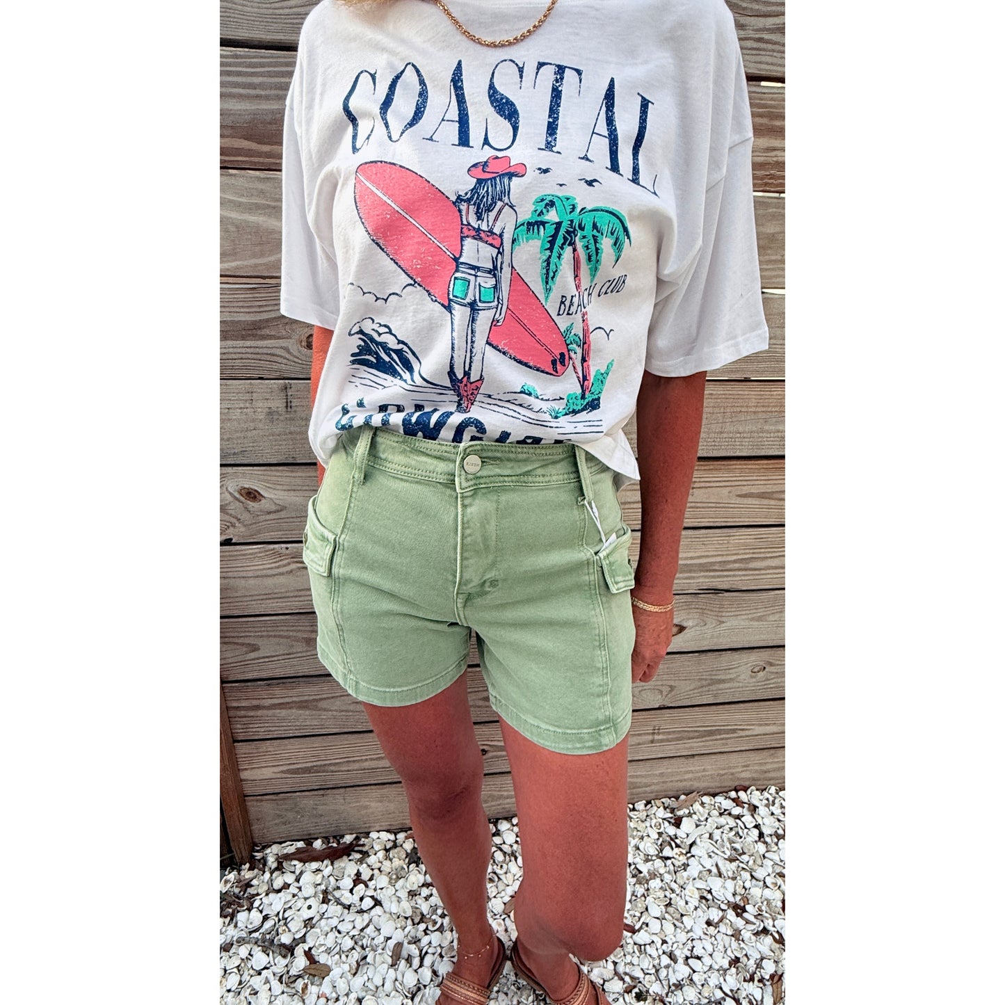 RISEN Olive Daze Cargo Shorts