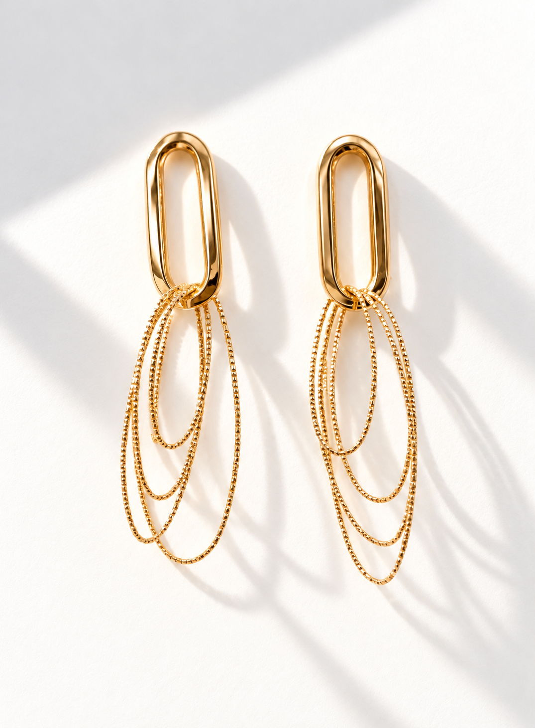 Golden Hour Triple Loop Earrings