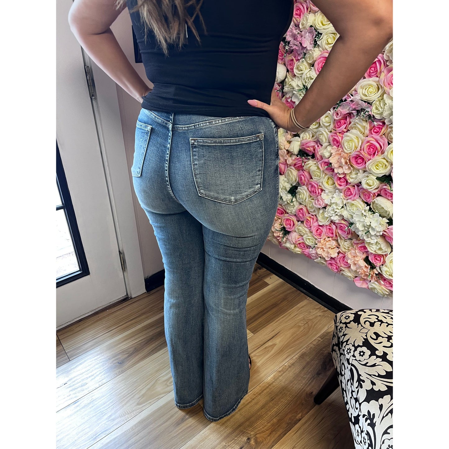 Jlo tummy control flare jeans