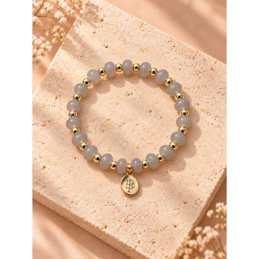 Annie Stretch Bracelet - Grey