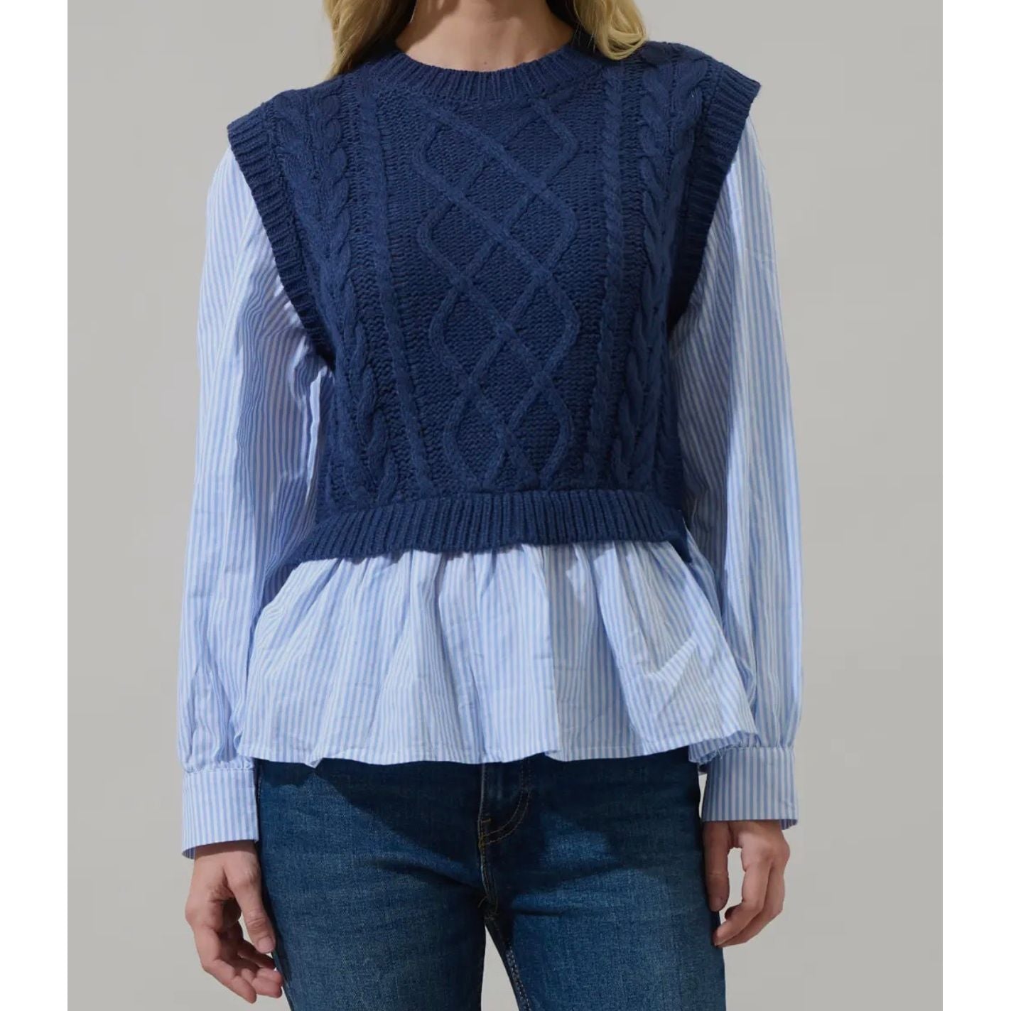 Full Potential Sweater-Vest top by Sugarlips