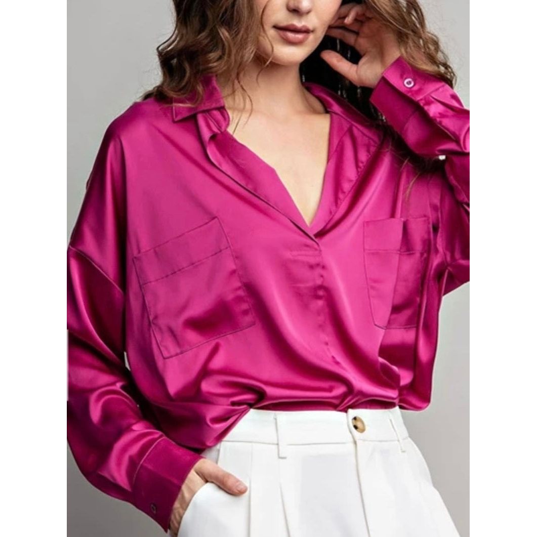 Mariah pink blouse