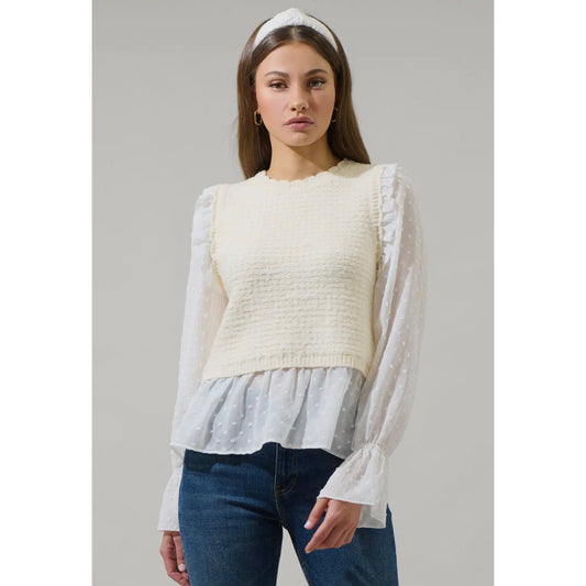 Ivory Daydream Sweater top