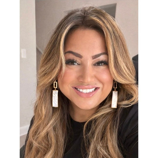 Non tarnish mother of pearl earrings