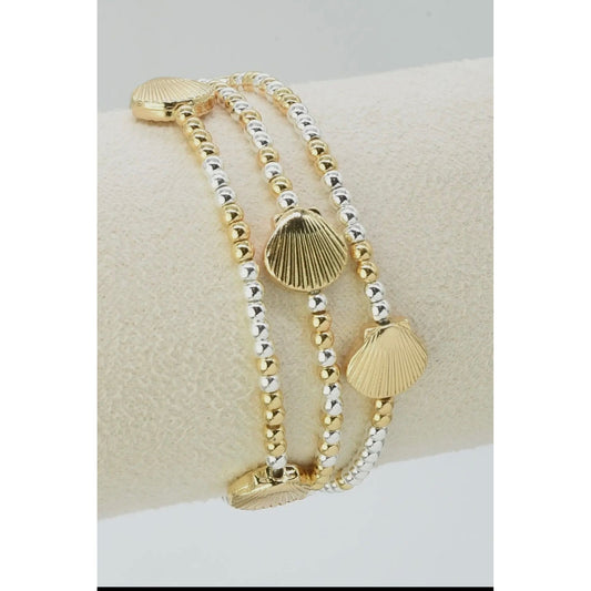 Seashell stretch bracelet