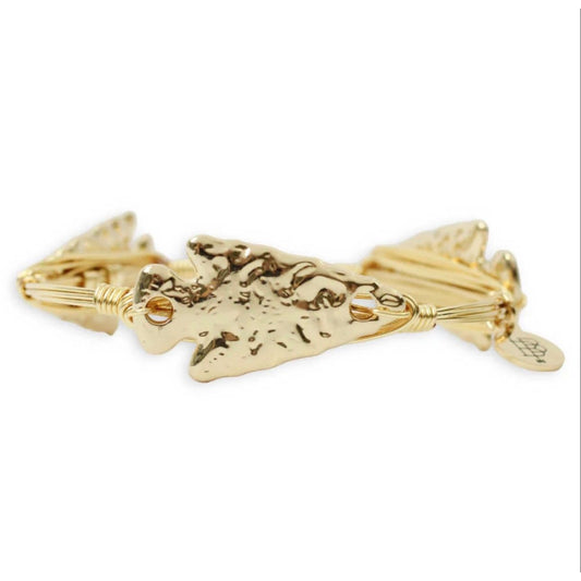 The Gold Arrowhead Bangle Bracelet