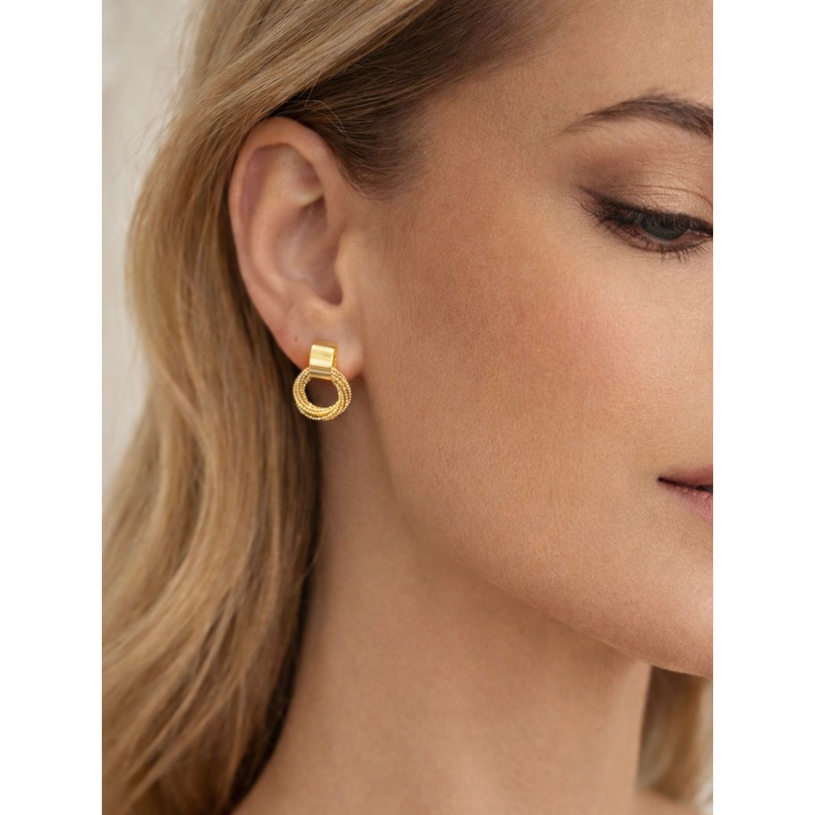 Non tarnish Old money earrings