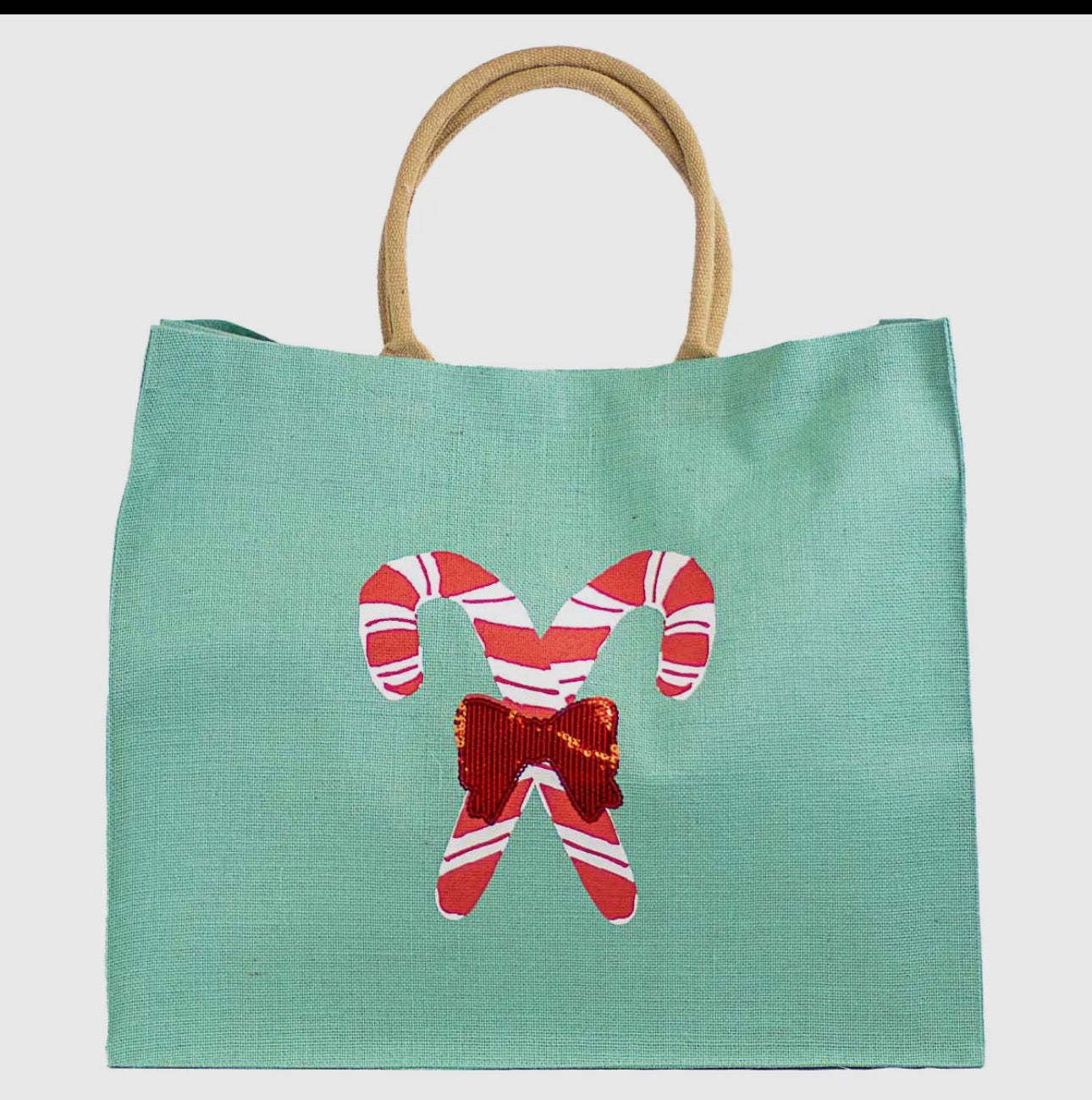 Candy cane tote