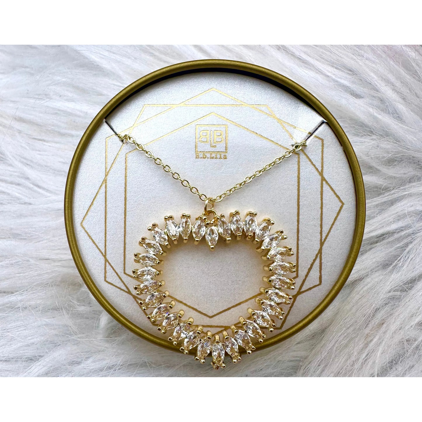 Steady Heart Necklace- Gold