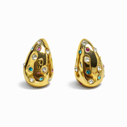 Old money rhinestone earrings