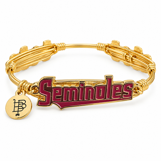 The Florida State Seminoles Script Bangle Bracelet