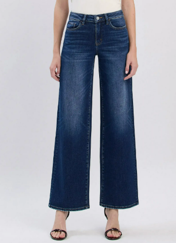 Flying Monkey Dark Wash Wide Leg Jeans