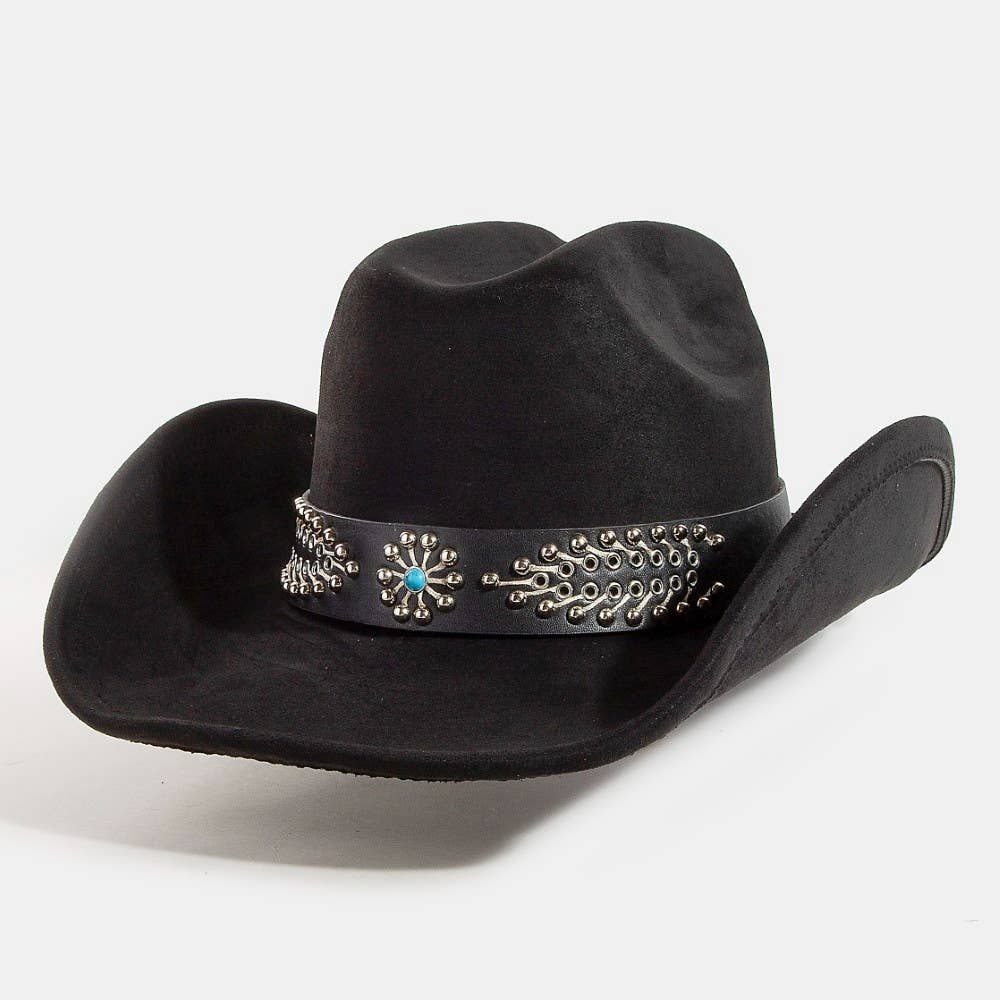Western Beaded Pattern Band Cowboy Hat