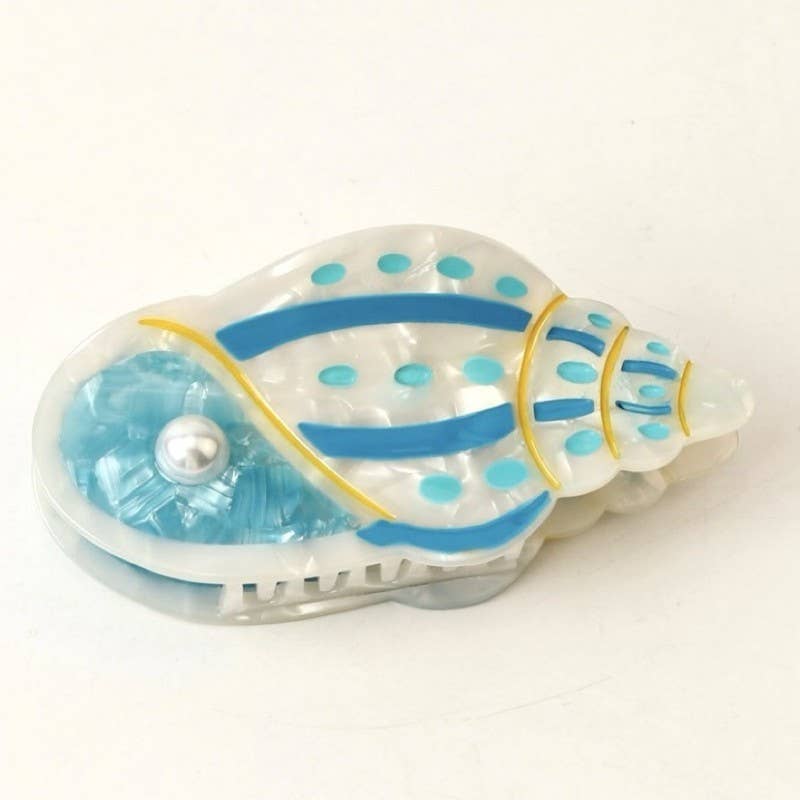 Seaside Nautical Fish Starfish Conch Hair Clips