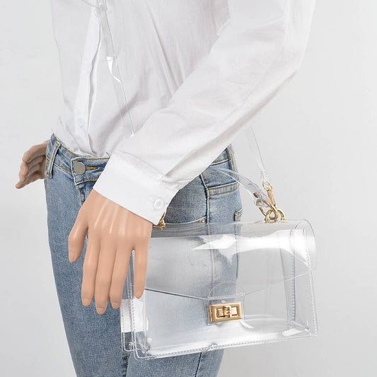 Clear Studded Purse