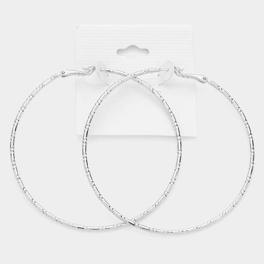 Silverl Hoop Earrings