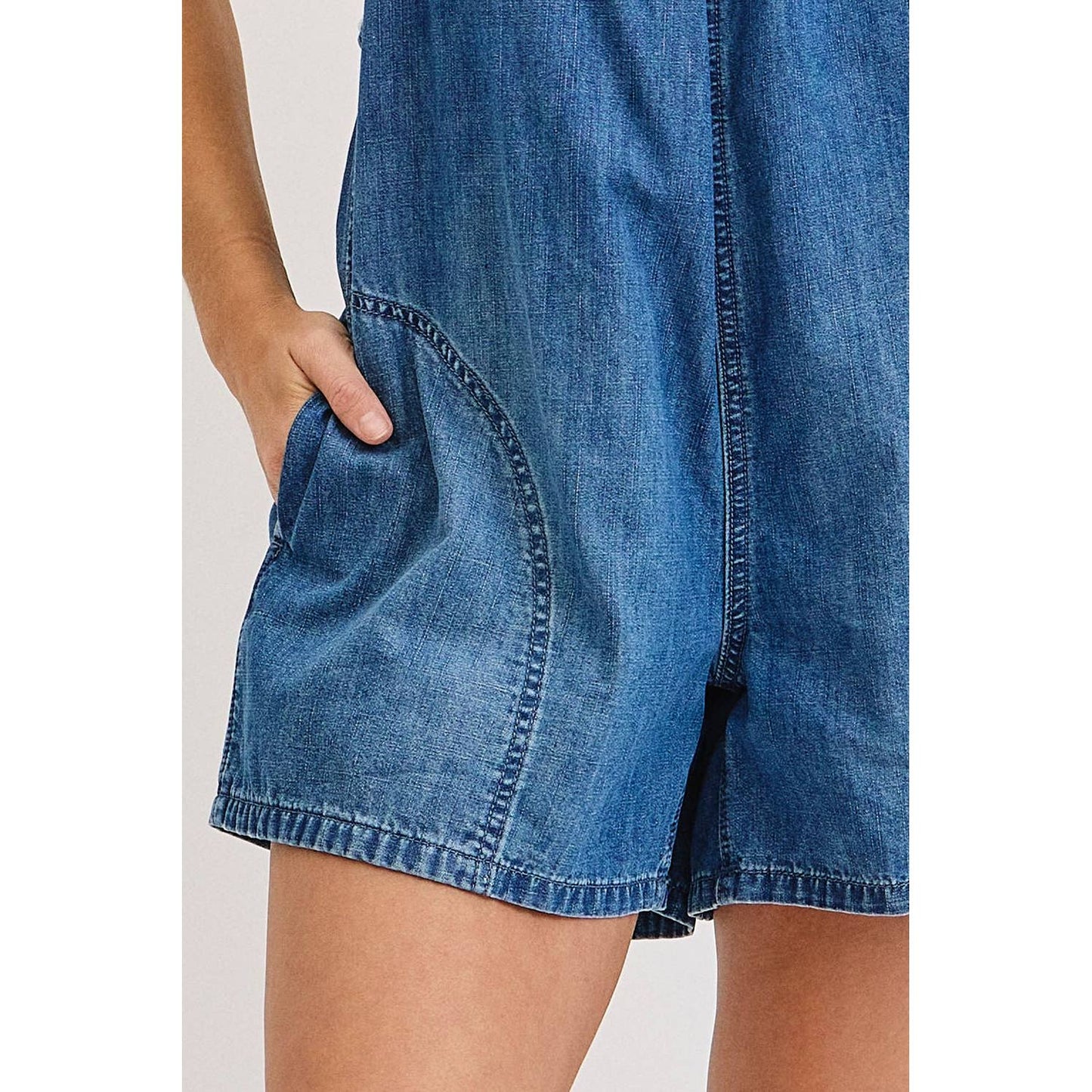 It’s a beautiful day denim Romper