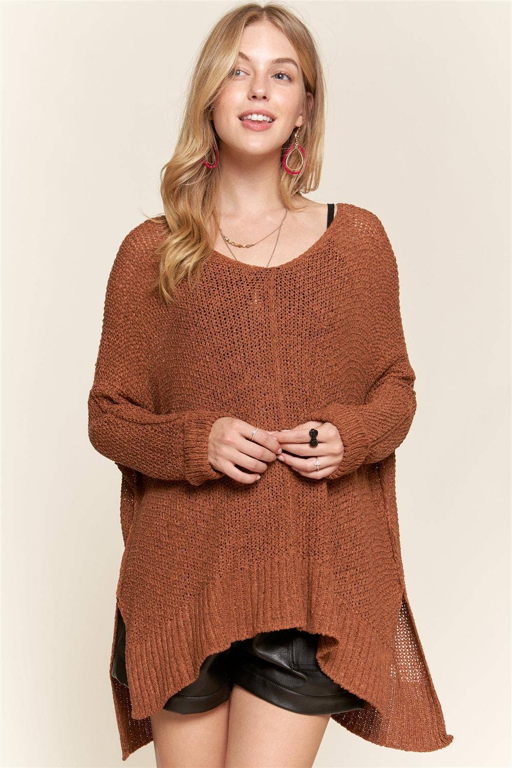 Loose Fit Sweater Top